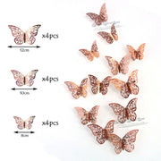 Hollow Butterfly Wall Sticker DIY Home Decoration